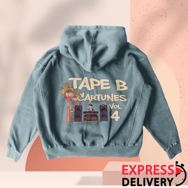 Tape B Store Cartunes Vol 4 Long Sleeve T Shirt Blue - Tee Shop Pro