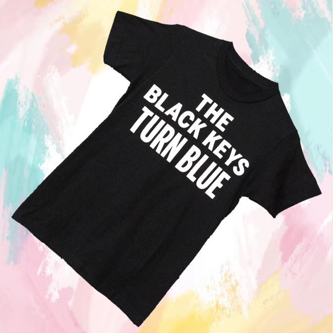 The Black Keys Merch Turn Blue Log Shirts Black - Tee Shop Pro