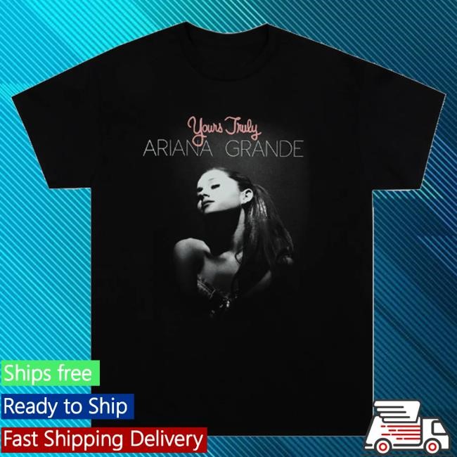 Official Ariana Grande Merch Yours Truly 10Th Anniversary Puff Print Long Sleeve Shirt - Tee Shop Pro