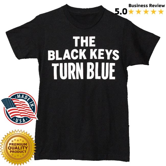 The Black Keys Merch Turn Blue Log Shirts Black - Tee Shop Pro