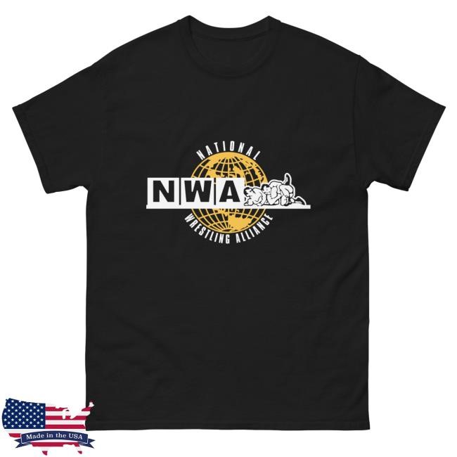 Official National Wrestling Alliance Merch Official National Wrestling Alliance Gold Globe Hoodie - Tee Shop Pro