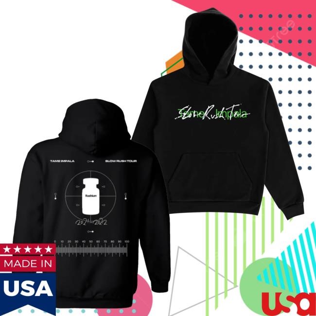 Official Tame Impala Merch Slow Rush Black Crewneck Sweatshirt - Tee Shop Pro