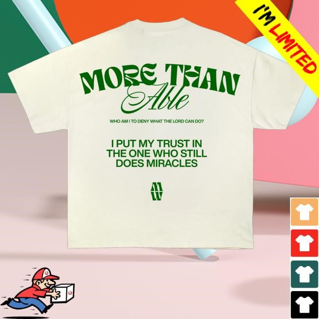 Maverick City Music Merch More Than Able Lyric Zip Hoodie Cream - Tee Shop Pro