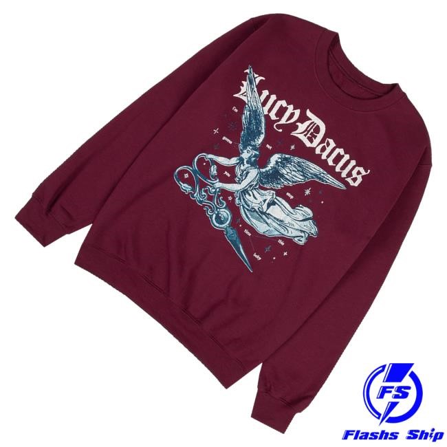 Official Lucy Dacus Merch Angel Scissors Crewneck Sweatshirt - Tee Shop Pro