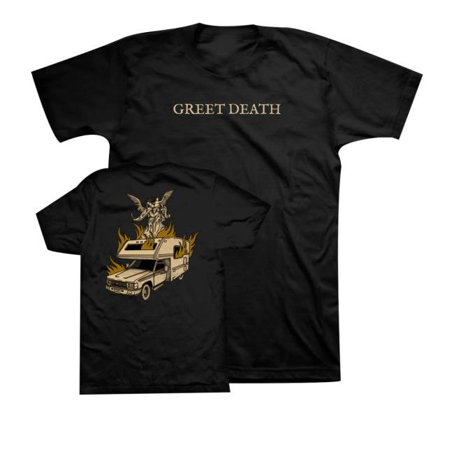 Official Greet Death Merch Shop Store Greet Death Camper T Shirts - Tee Shop Pro
