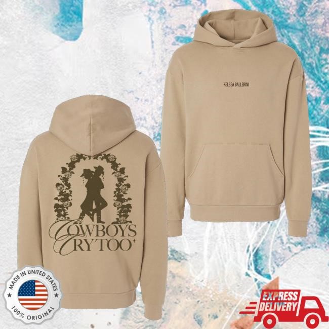Trending Kelsea Ballerini Merch Cowboys Cry Too Zip Hoodie - Tee Shop Pro
