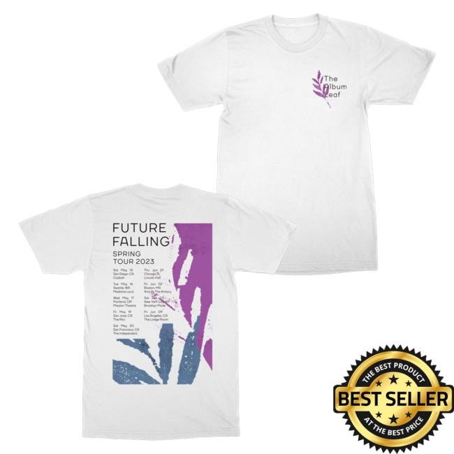 Official The Album Leaf Merch Future Falling Tour Zip Hoodie White - Tee Shop Pro