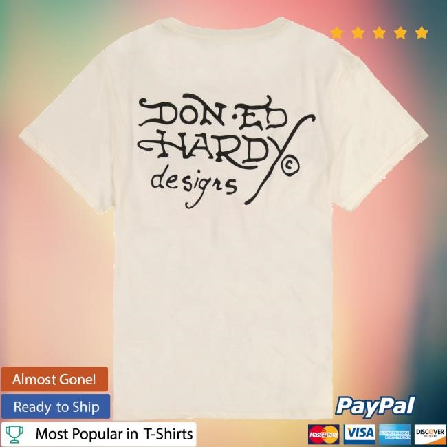 Edhardy Originals Merch Shop Store Dagger Snake Throwback Rhinestone Tee Shirt - Tee Shop Pro