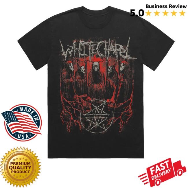 Whitechapelband Merch Shadowed Sin Faded Black Hoodie - Tee Shop Pro
