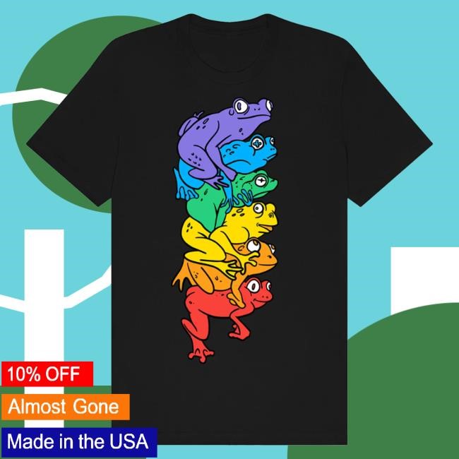 Trending Neon Grizzly Merch Gay Frog Pile Tee Shirt - Tee Shop Pro