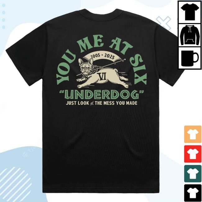 You Me At Six Merch Underdog Crewneck Sweatshirt - Tee Shop Pro