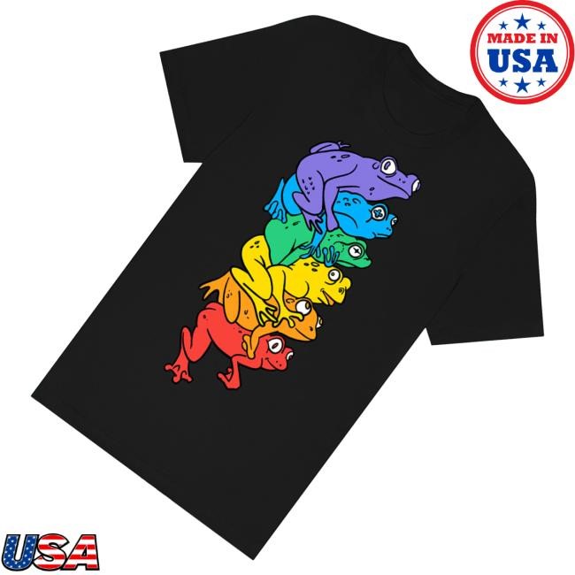 Trending Neon Grizzly Merch Gay Frog Pile Tee Shirt - Tee Shop Pro