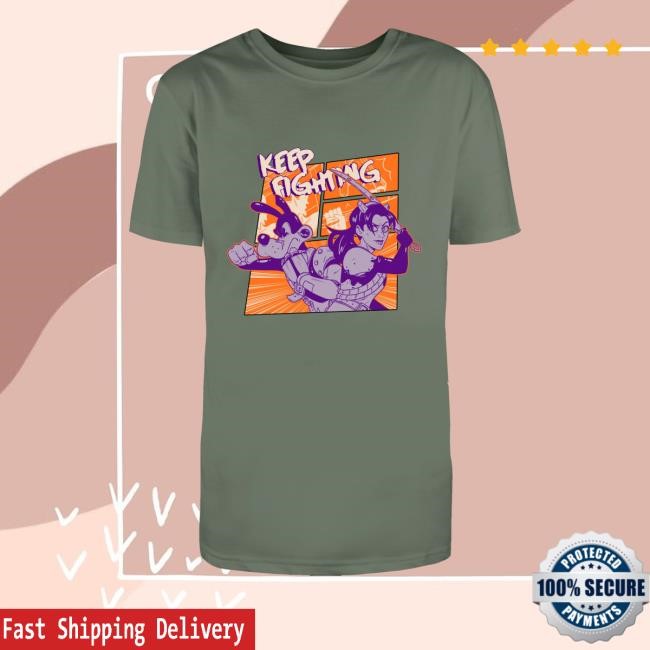 Official Bendy Merch Shop Store Keep Fighting Tom And Allison Tee Shirt - Tee Shop Pro