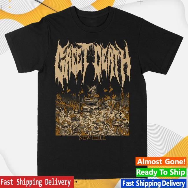 Trending Deathwish Inc Greet Death New Hell Premium Black Tee Shirt - Tee Shop Pro