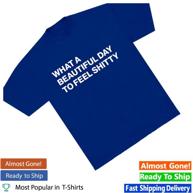 Official What A Beautiful Day To Feel Shitty Sweatshirt - Tee Shop Pro