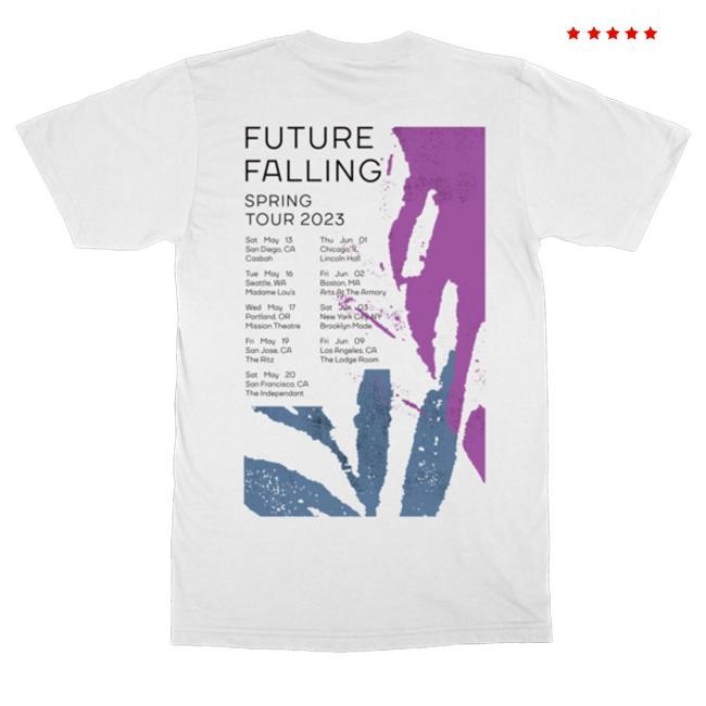 Official The Album Leaf Merch Future Falling Tour Zip Hoodie White - Tee Shop Pro