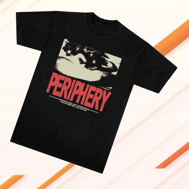 Periphery I'm Neither Angel Nor A Demon Spawn Though Some Will Call Me God Zip Up Hooded Sweatshirt Periphery Merch Store Fallen Angel - Tee Shop Pro