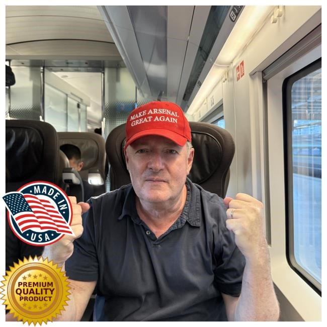 Piers Morgan Wears Make Arsenal Great Again dad hat - Tee Shop Pro