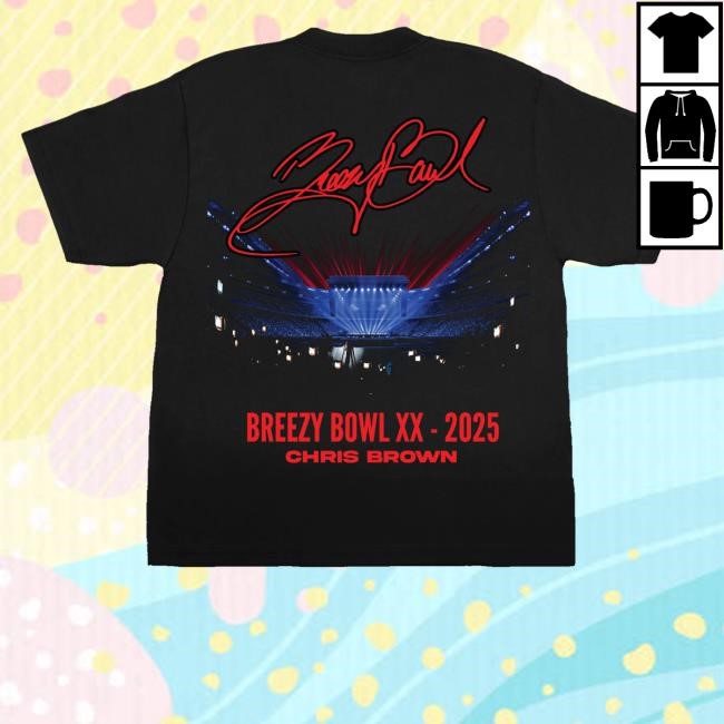 Official Chris Brown Merch Shop Store Breezy Bowl Xx Kickoff Garment-Dyed T Shirts - Tee Shop Pro