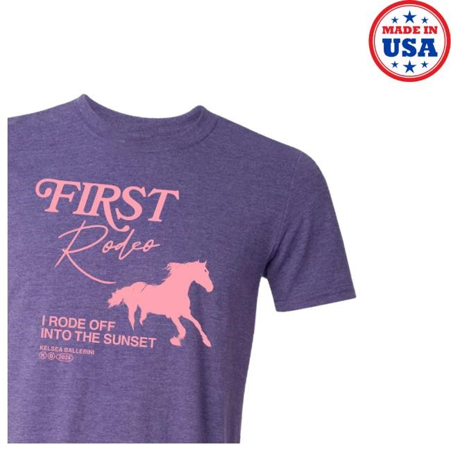Official Kelsea Ballerini Merch Shop Store Rode Off Into The Sunset Tee Shirt - Tee Shop Pro
