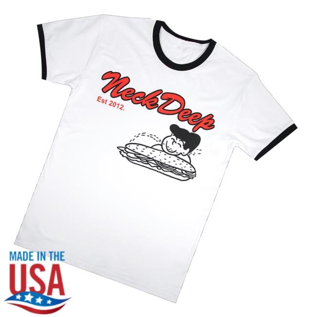 Neck Deep Sub Ringer Tee Shirt Neck Deep Merch Store Sub Ringer - Tee Shop Pro
