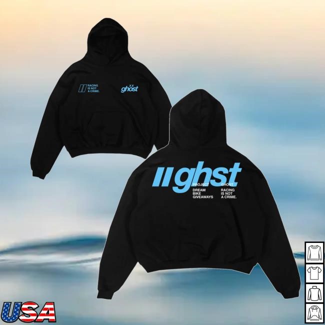 Official Ghost Racing Merch Store Shop Blue Ghst T-Shirt - Tee Shop Pro
