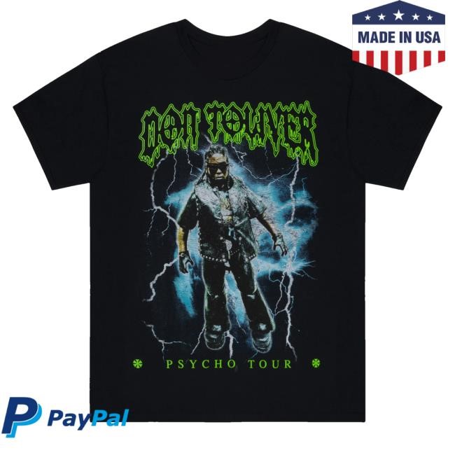 Official Don Toliver Music Merch Shop Store Psycho Tour Lightning T Shirt - Tee Shop Pro
