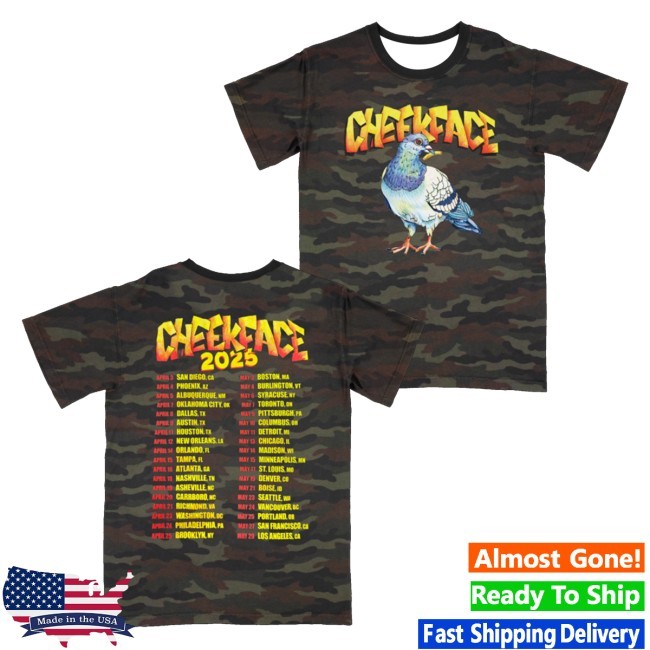 Trending Cheekface Merch 2025 Us Canada Tour Funny Shirt - Tee Shop Pro