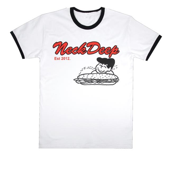 Neck Deep Sub Ringer Tee Shirt Neck Deep Merch Store Sub Ringer - Tee Shop Pro