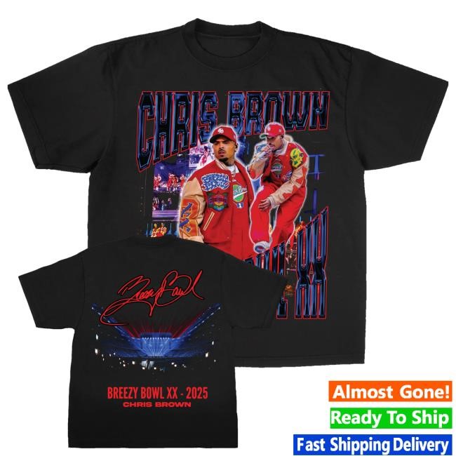 Official Chris Brown Merch Shop Store Breezy Bowl Xx Kickoff Garment-Dyed T Shirts - Tee Shop Pro