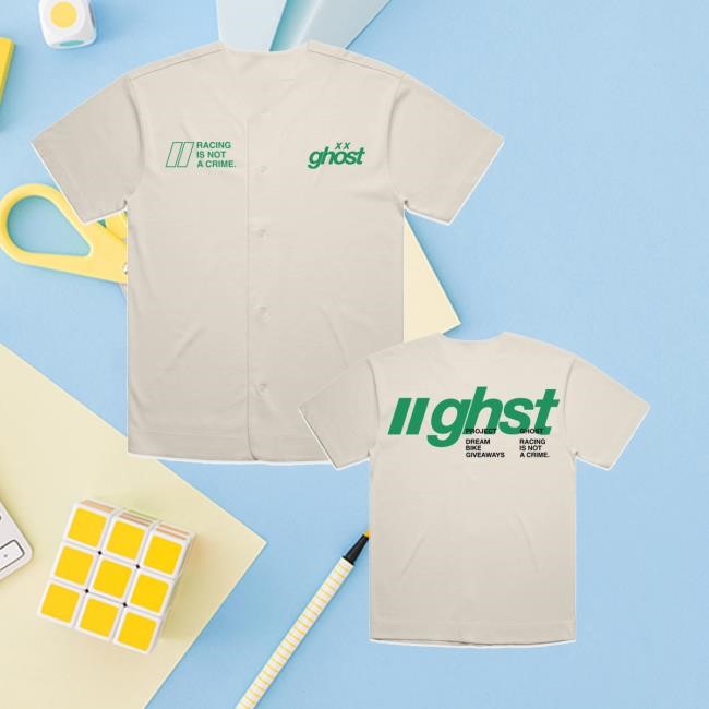 Official Ghostracing Merch Ghst Baseball Jersey Green - Tee Shop Pro