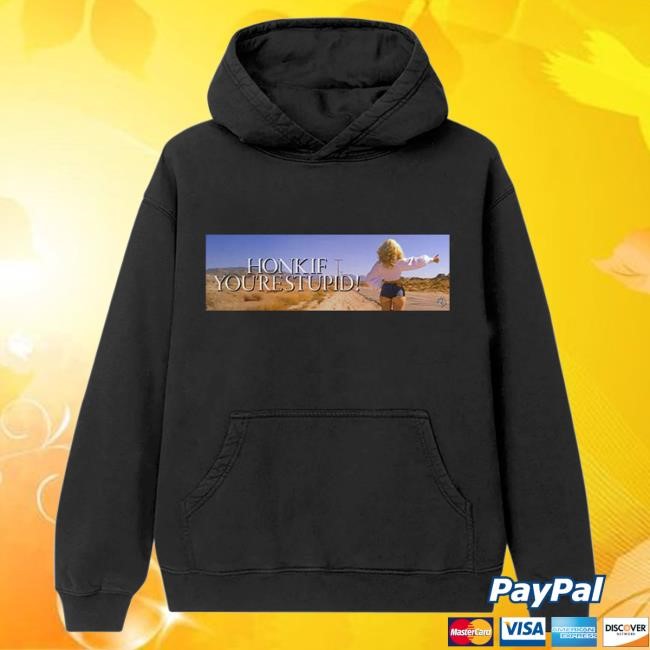 Trending Sabrina Carpenter Merch Honk If You're Stupid Zip Hoodie - Tee Shop Pro