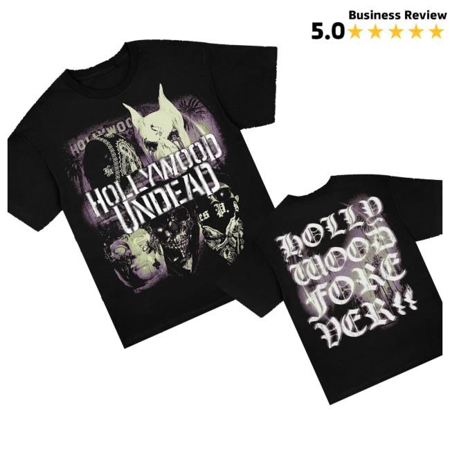Official Hollywood Undead Merch Shop Store Forever Masks Tee - Tee Shop Pro