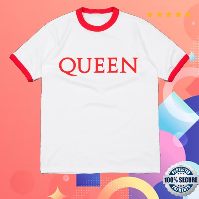 Queen At Live Aid Red And White Ringer Sweatshirt - Tee Shop Pro
