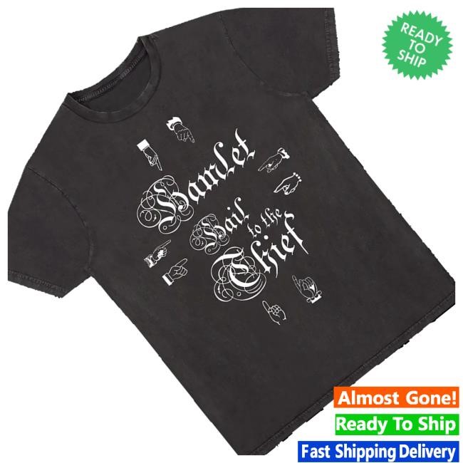 Official Hamlet Hail To The Thief Pointing Black Hoodie - Tee Shop Pro