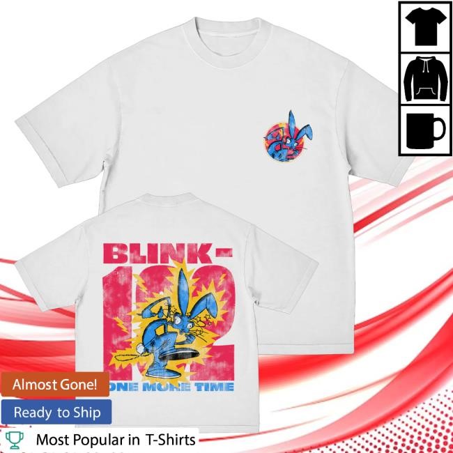 Official Blink182 Merch Shop One More Time Rabbit Sweatshirt - Tee Shop Pro