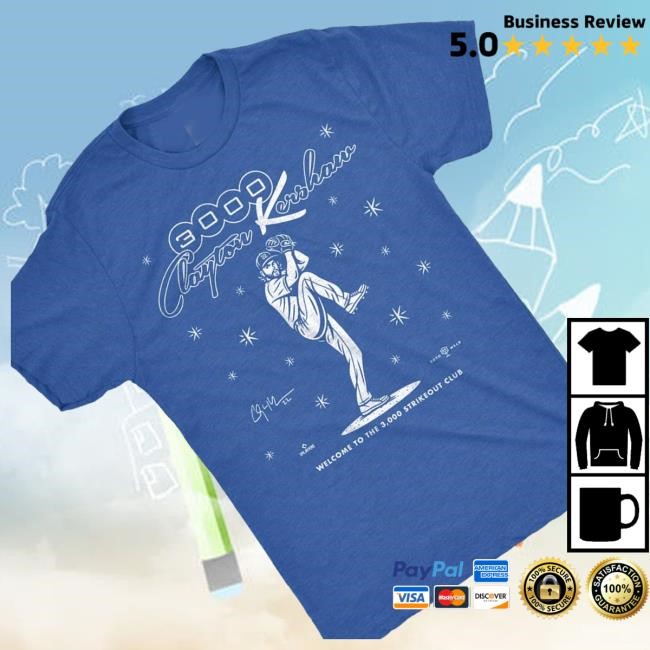 Official Clayton Kershaw 3 000 K’S Classic Shirt - Tee Shop Pro