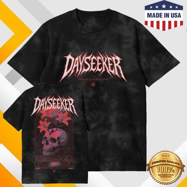 Official Dayseeker Merch Shop Creature Metal Dye T Shirts - Tee Shop Pro