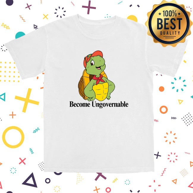 Official Shitheadsteve Merch Become Ungovernable Turtle Tee - Tee Shop Pro