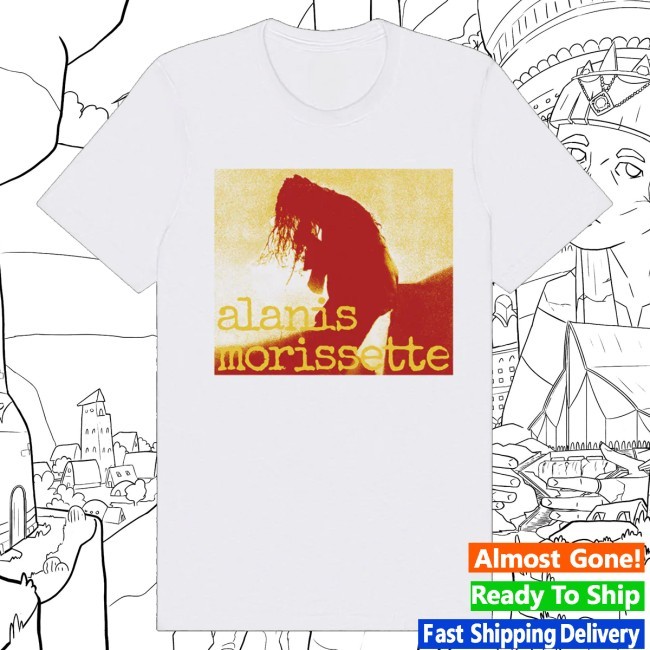 Official Alanis Morissette Merch Alanis Yellow Silhouette White Funny Shirt - Tee Shop Pro