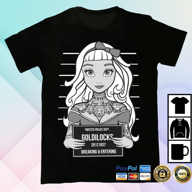 Maverix Supply Merch Twisted T-Shirt  Hoodie  Tank Top  Sweater And Long Sleeve T-Shirt Goldilocks Mugshot - Tee Shop Pro